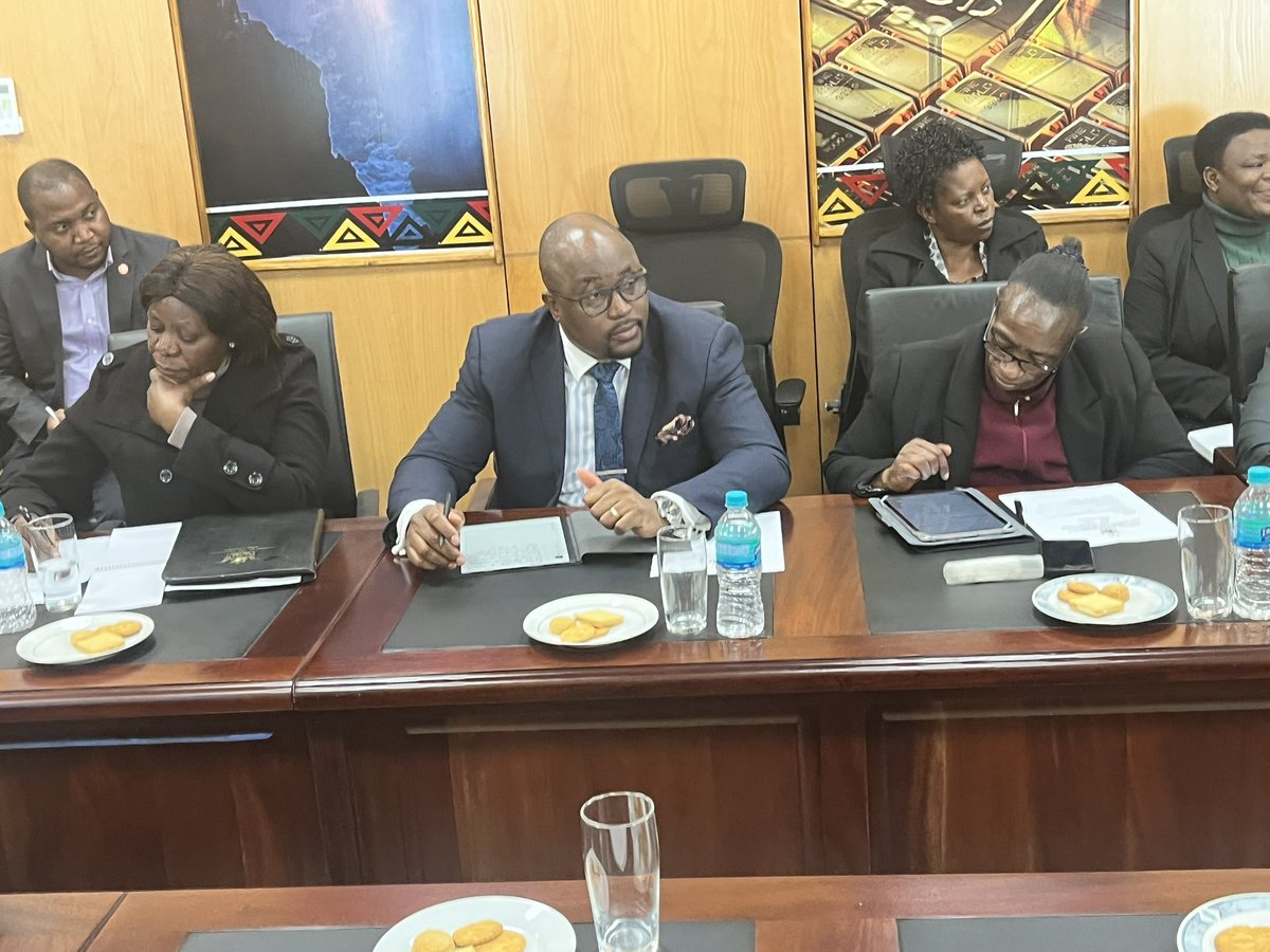 The Chief Secretary to the President and Cabinet, Dr Martin Rushwaya, accompanied by his staff from the Office of the President and Cabinet meets with the Ministry of Information, Publicity and Broadcasting Services leadership to have an appreciation of the environment in which