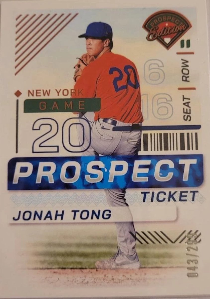 🚨METS GIVEAWAY🚨 

It’s a double header one!

- 2024 Panini Prospect Edition Jonah Tong Prospect Ticket Red Foil /299

To Enter:
- Follow Us
- Repost 

*Bonus Entry*
- Tag a Mets 🍎 fan (Max 3) 

Winner called when Mets sweep 🧹 the Brewers 🔥 #LGM