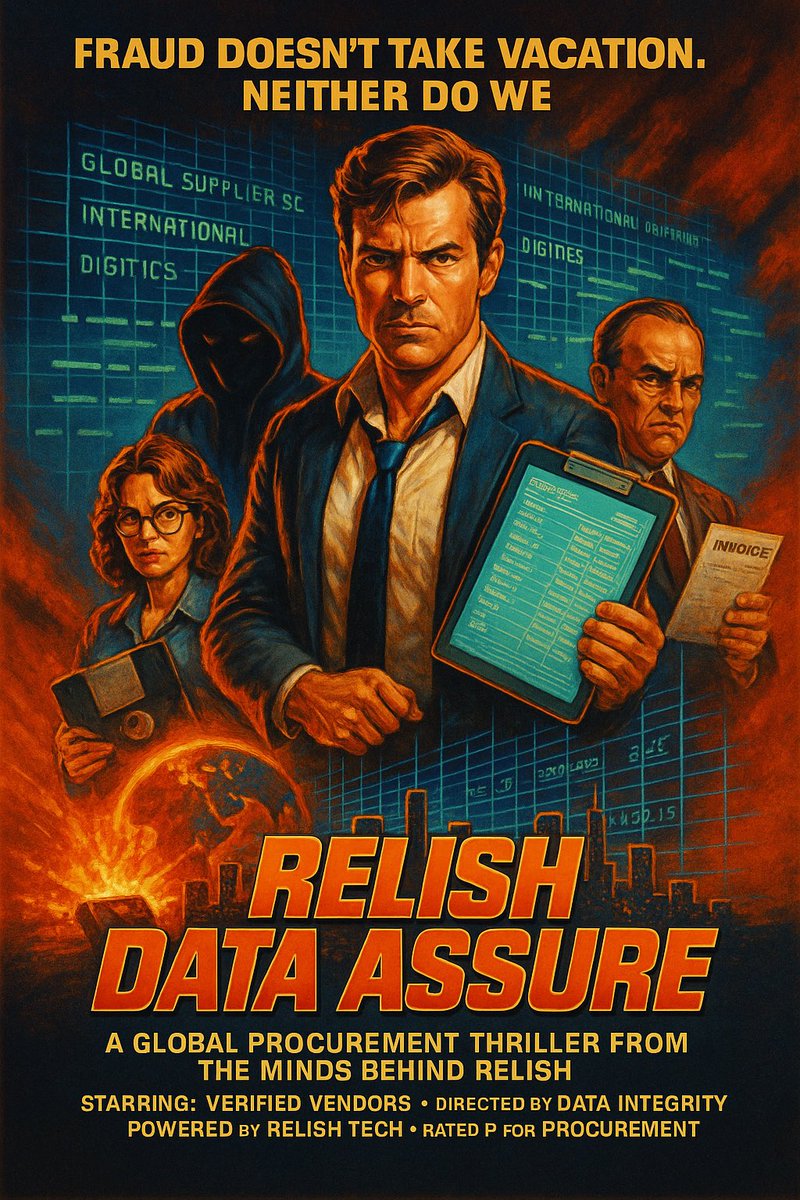 emweitz's tweet photo. 🎬 Summer blockbusters are full of fraud, danger, and last-minute saves.
So is procurement — just with fewer explosions.

Relish Data Assure flags risky suppliers fast so your team can move quicker and buy smarter.

https://t.co/7q5aCwiRnF

#Procurement #SupplierRisk

📸: ChatGPT https://t.co/2gwHS4C5ru