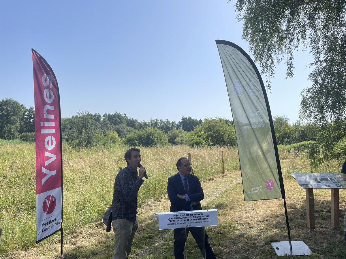 🌿 Présentation des travaux de restauration écologique de l’ENS de la Poussarderie à Clairefontaine-en-Yvelines. Félicitations aux équipes qui ont contribué à ce travail formidable, alliant exigence écologique, qualité paysagère, dimension pédagogique et attrait touristique.
