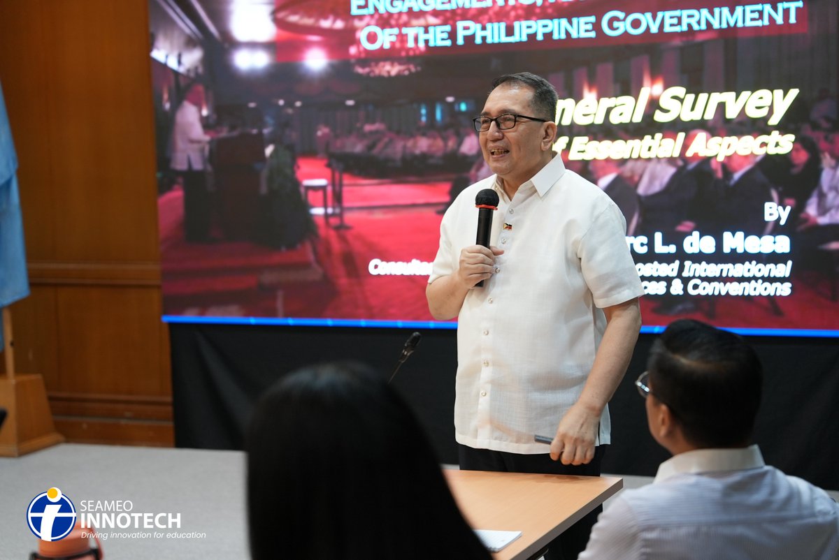 SEAMEOINNOTECH's tweet image. 𝗛𝗮𝗽𝗽𝗲𝗻𝗶𝗻𝗴 𝗡𝗼𝘄: 𝗝𝘂𝗹𝘆 𝟮–𝟰, 𝟮𝟬𝟮𝟱 – 𝗗𝗶𝗽𝗹𝗼𝗺𝗮𝘁𝗶𝗰 𝗣𝗿𝗼𝘁𝗼𝗰𝗼𝗹 𝗦𝗸𝗶𝗹𝗹𝘀 𝗘𝗻𝗵𝗮𝗻𝗰𝗲𝗺𝗲𝗻𝘁 𝗪𝗼𝗿𝗸𝘀𝗵𝗼𝗽 𝗳𝗼𝗿 𝗜𝗡𝗡𝗢𝗧𝗘𝗖𝗛 𝗦𝘁𝗮𝗳𝗳
#INNOTECH #DiplomaticProtocol #ProfessionalDevelopment