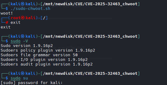 MrDark0x7's tweet image. New #Poc for #CVE Available! #CVEAlert #Linux #Kali 
Vulnerable builds of sudo 1.9.14 up to 1.9.17 (all p‑revisions) on most Linux distributions are affected!
github.com/pr0v3rbs/CVE-2…