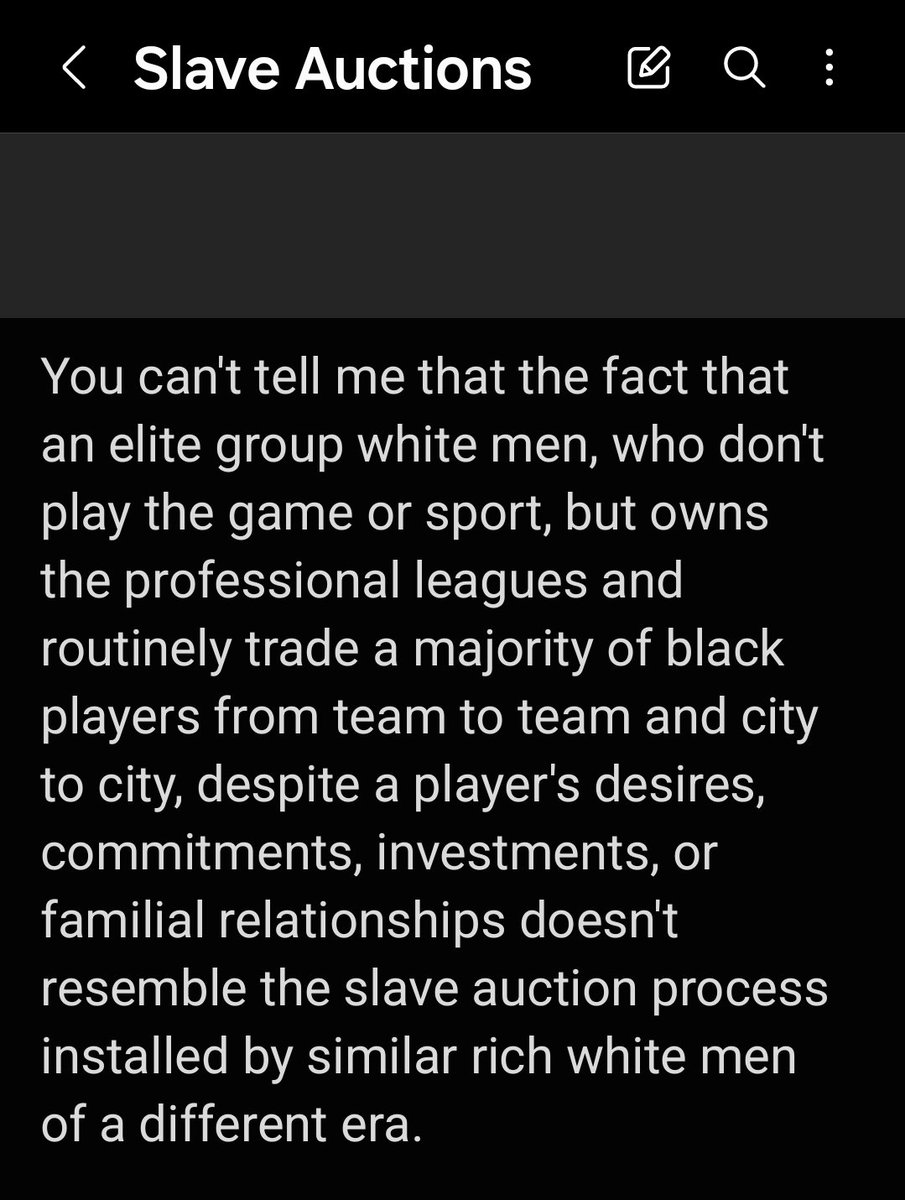 blackcointelpro's tweet photo. @NBA #FreeAgency is here again! Yea, I, too, grew up loving the sport, but I can't help the nagging acknowledgment that it reeks of a similar process: the #SlaveAuctions of yesteryear, when our ancestors were bought &amp; sold w/o regard to their condition, input, or desire 😉 🤔. https://t.co/xE1AoYSxgz