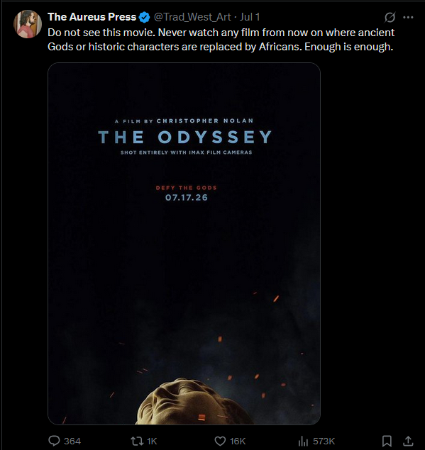 Didn't realise I was following a crypto-nazi. I suppose he posted art some long time ago, but their media tab is barely anything of the sort now. Proliferation of pseudoscience seems to destroy the soul.