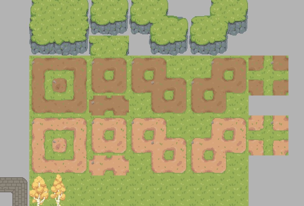 Working on this tileset for itchio! 
#pixelart #ドット絵 #gamedev