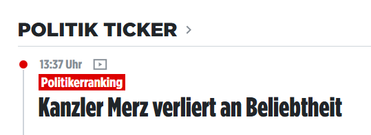 Woran das nur liegen mag?
(via <a href="/BILD/">BILD</a> )