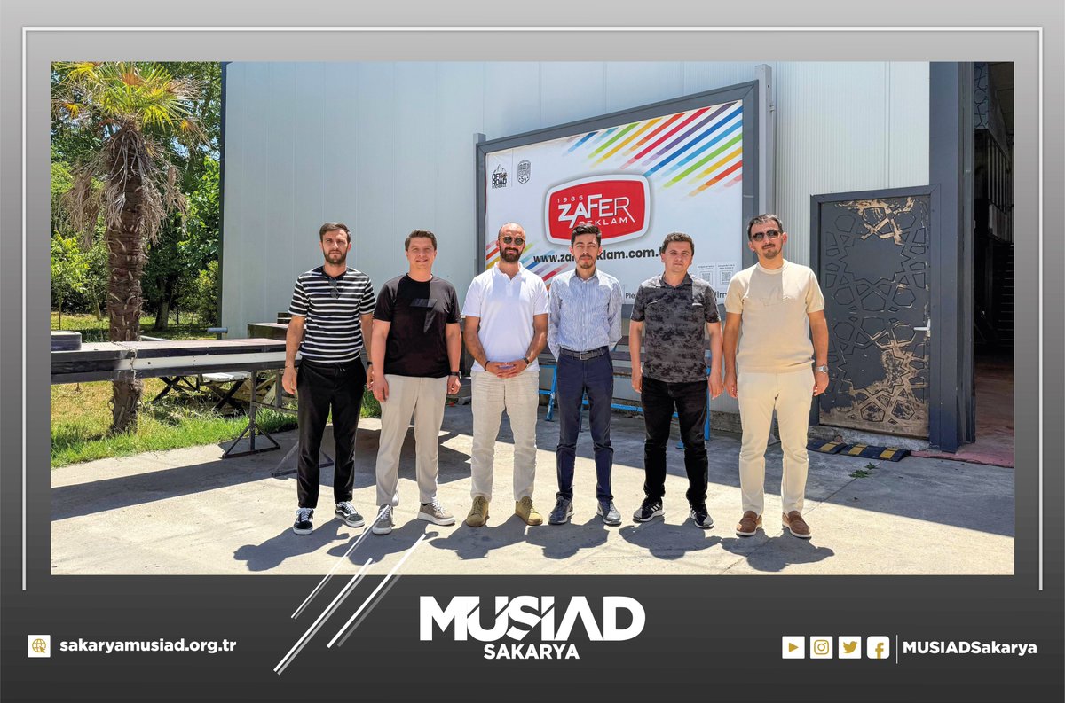 Toplantı sonrası, Sektör Kurulu Üyemiz Enes Boz’u (Zafer Reklam) iş yerinde ziyaret ettik.

Kıymetli üyemize samimi ev sahipliği ve sektörümüze katkıları için teşekkür ediyor, çalışmalarında başarılar diliyoruz.