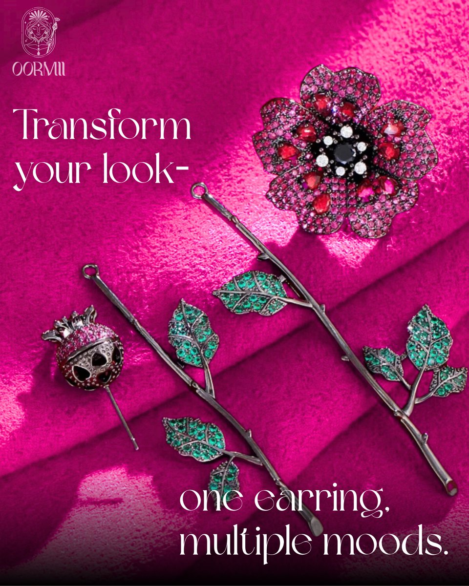 Oormii_Jewels's tweet image. One earring, endless expressions. ❤✨
Introducing our Red Flower &amp;amp; Leaf Earring – a versatile beauty that transforms with your mood and style.
Switch it up. Stand out. Style your way.🌺
#RedFlowerEarring #LeafEarring #StatementJewelry #ConvertibleJewelry #VersatileEarrings