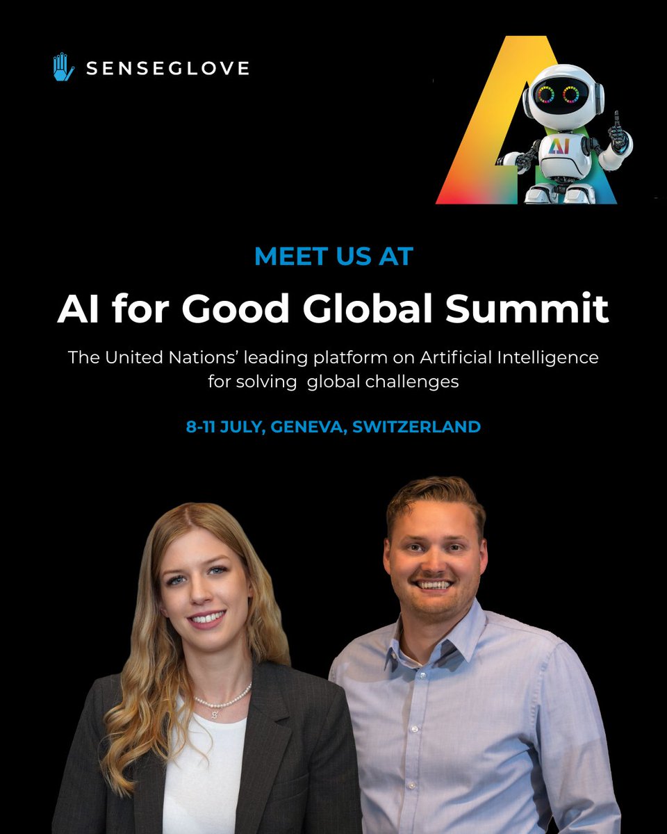 🦾 Next week, we will be at the AI for Good Global Summit, the United Nations' leading platform for showcasing how AI can address global challenges.

Find us at the event to explore how our haptic technology is contributing to advancements in human-computer interaction!