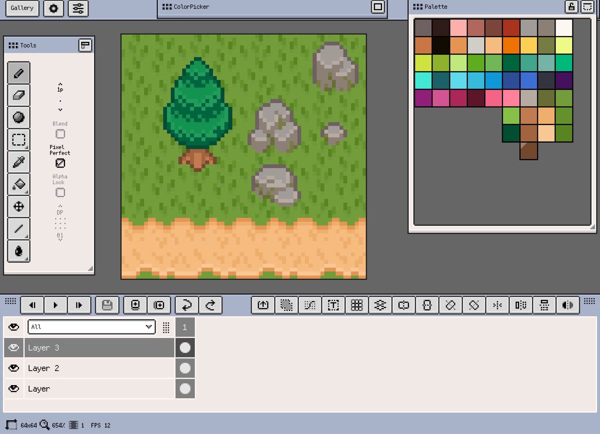 ZkitZ_23's tweet photo. Practicing top down pixel art hopefully I am gaining knowledge 

#pixel #pixelart #gamedesign #gamedev https://t.co/z25S8xDI61