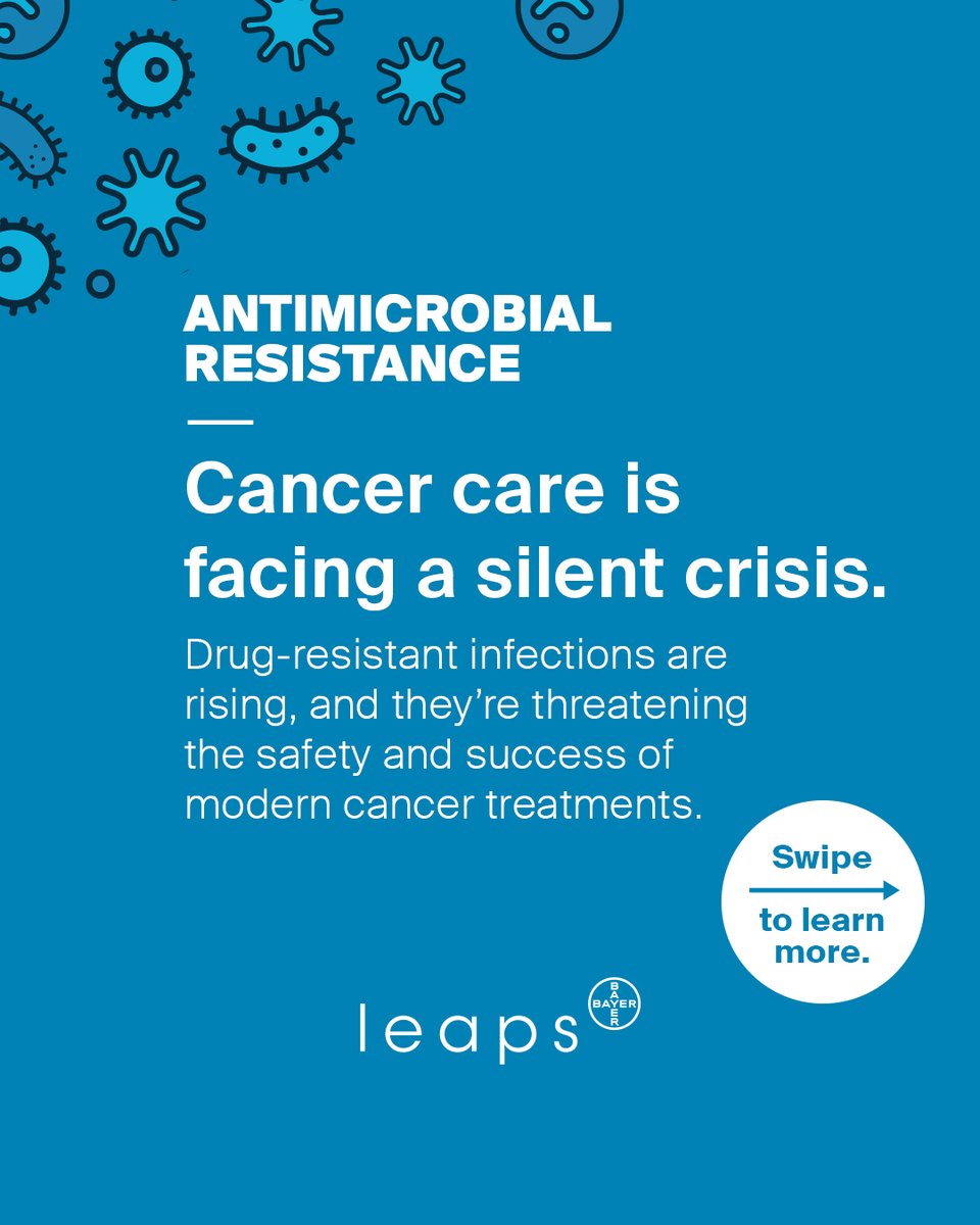 LeapsByBayer's tweet image. Antibiotic-resistant infections are the 2nd leading cause of death in cancer patients. We need policy reform and incentives to revive antibiotic innovation and protect modern medicine. 📖 Read more in the @Forbes op-ed by Juergen Eckhardt ➡️ forbes.com/sites/juergene…
