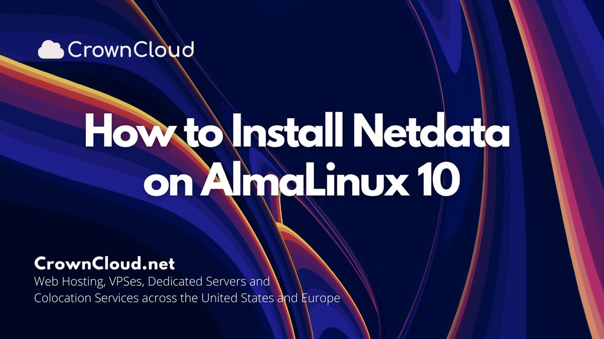 crownclouds's tweet image. Monitor everything in real time!
Install Netdata on AlmaLinux 10 and get instant insights into CPU, RAM, disk, apps, and more — with beautiful web dashboards.
wiki.crowncloud.net/?How_to_Instal…
#Netdata #AlmaLinux #ServerMonitoring #RealTimeMetrics #OpenSource #SysAdmin #Linux #TechGuide