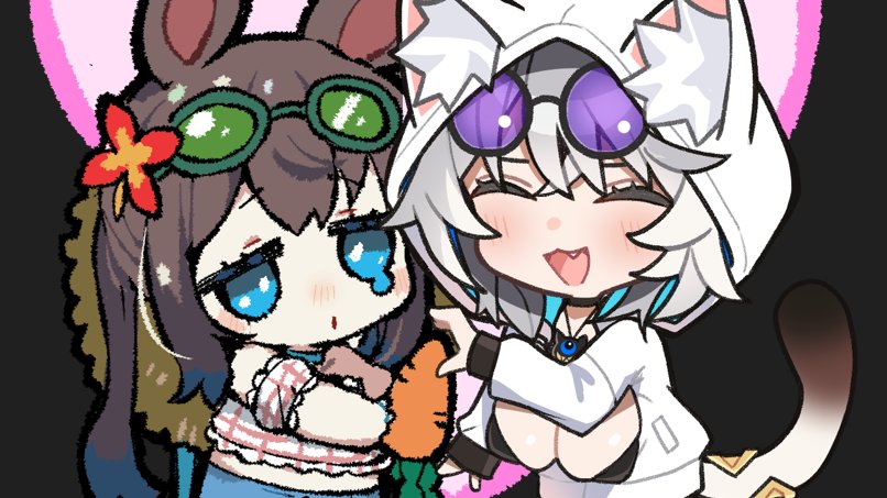 アーミヤ(アークナイツ) 「二代目先生とのラブラブグッツができました。。。 キーホルダーにして コミケで先着」|すきのイラスト