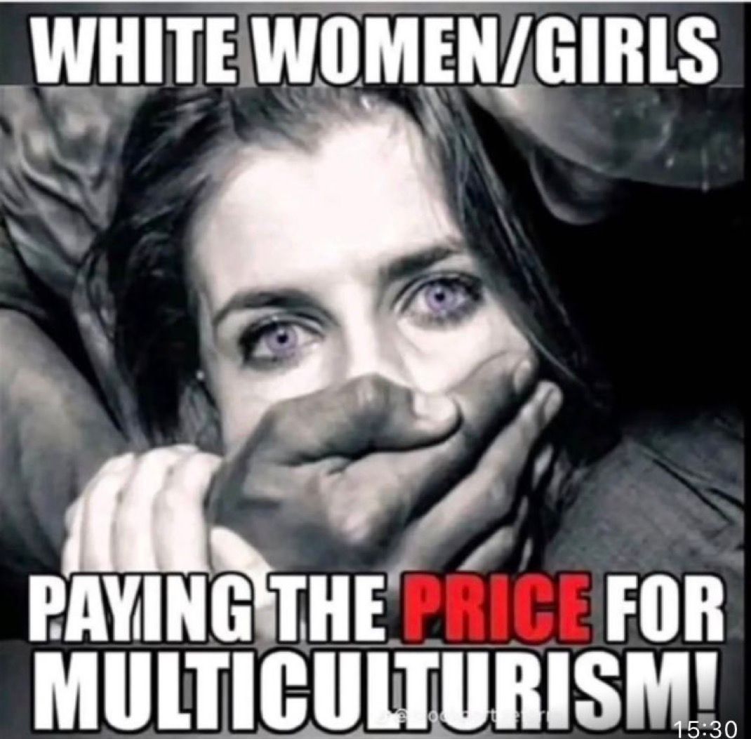 White women, white children, are being sacrificed on the alter of multiculturalism.

Remigration would save our women.

Do you agree?👇