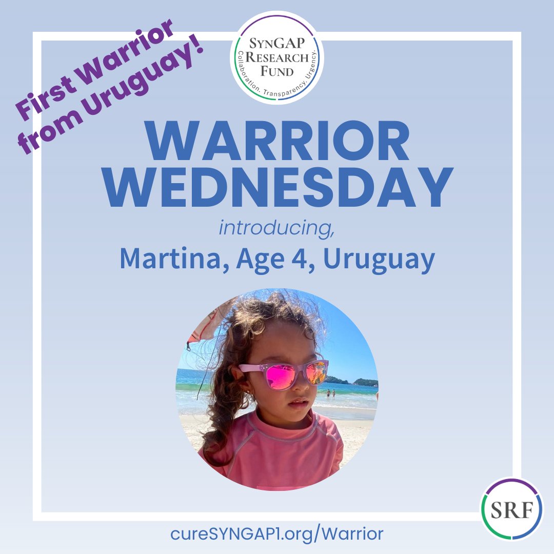 "We appreciate the opportunity to share our story and remain available to connect with the international networks that warmly support us on this journey."

#WarriorWednesday 🧬 Introducing Martina, 4 years old from Uruguay!

Diagnosed just one month ago - read Martina's full
