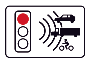 ➡️ En la flamante actualización del catálogo de señales viales encontramos la S-991c. Se trata de un nuevo pictograma denominado "Control de semáforo en rojo" e indica la existencia de un dispositivo de control de paso con semáforo en rojo (radar foto-rojo). #NuevasSeñales