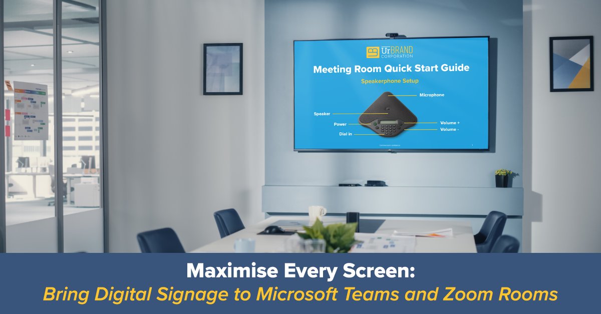 uniguest's tweet photo. Uniguest has added support for digital signage playback within Microsoft Teams and Zoom Rooms – turning those screens into dynamic communication tools when not in a call or presentation.
Discover more 🔗 https://t.co/Cy6GqiuaSp
#MicrosoftTeams #Zoom #DynamicSignage https://t.co/KLQ8n0rrbx