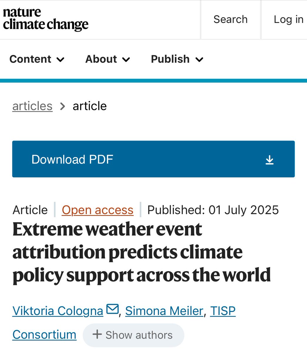 Yes, yes… we know people around the world want climate action… the problem is it’s not clear that *support* for climate policy actually translates into meaningful climate policy.

New study: “We find that most people support climate policies and link extreme weather events to