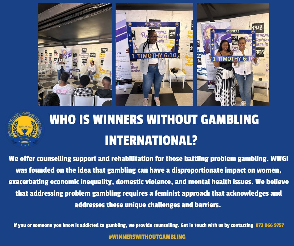Winners Without Gambling International tweet media