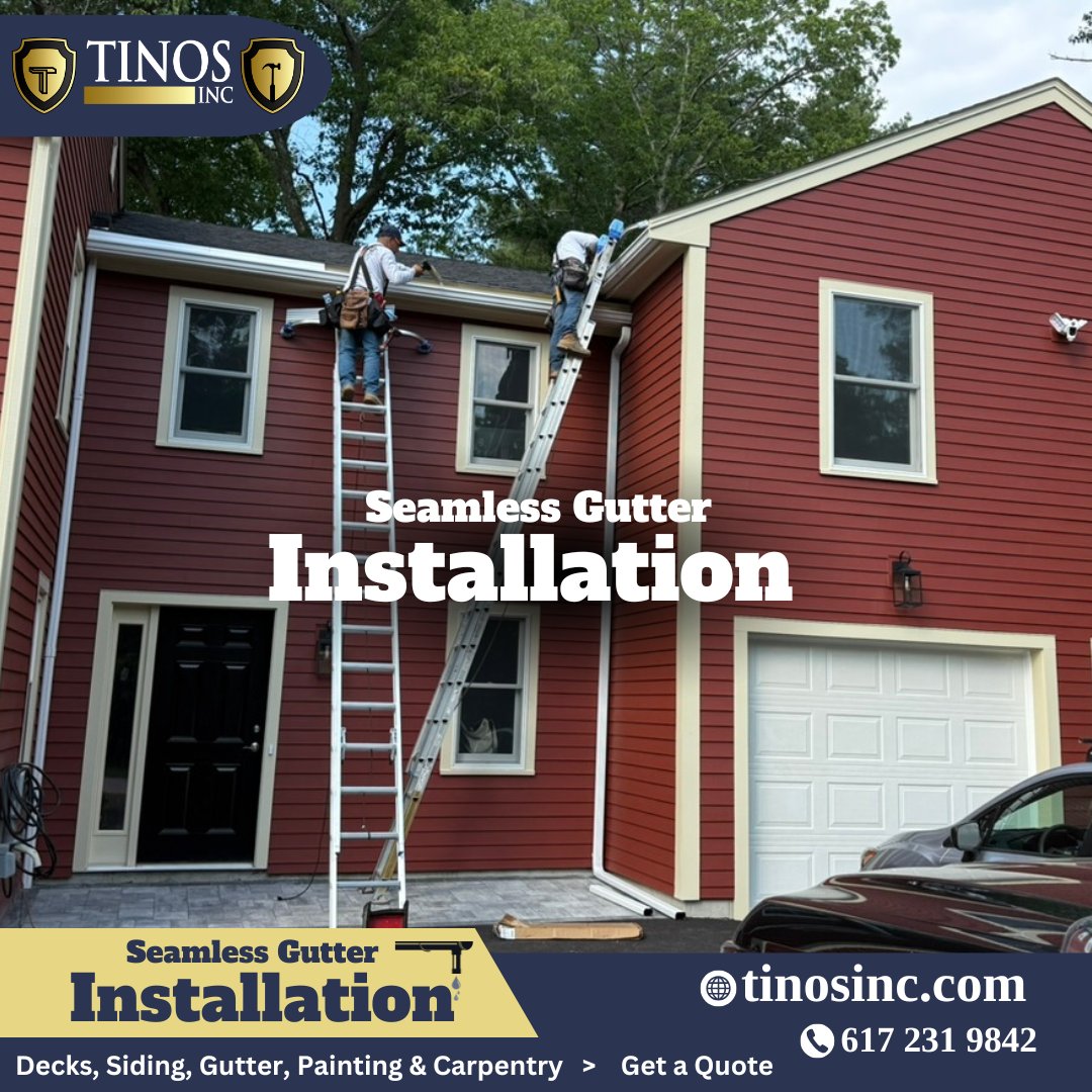tinosinc's tweet photo. TINOS Inc. Seamless Gutter Company in MA
Seamless gutters are essential for protecting your home from water damage! They fit perfectly, reduce leaks, and require less maintenance
#SeamlessGutters #HomeProtection #TinosInc #WaterDamage #GutterInstallation #CurbAppeal #GutterSystem https://t.co/4UdFmUg98R