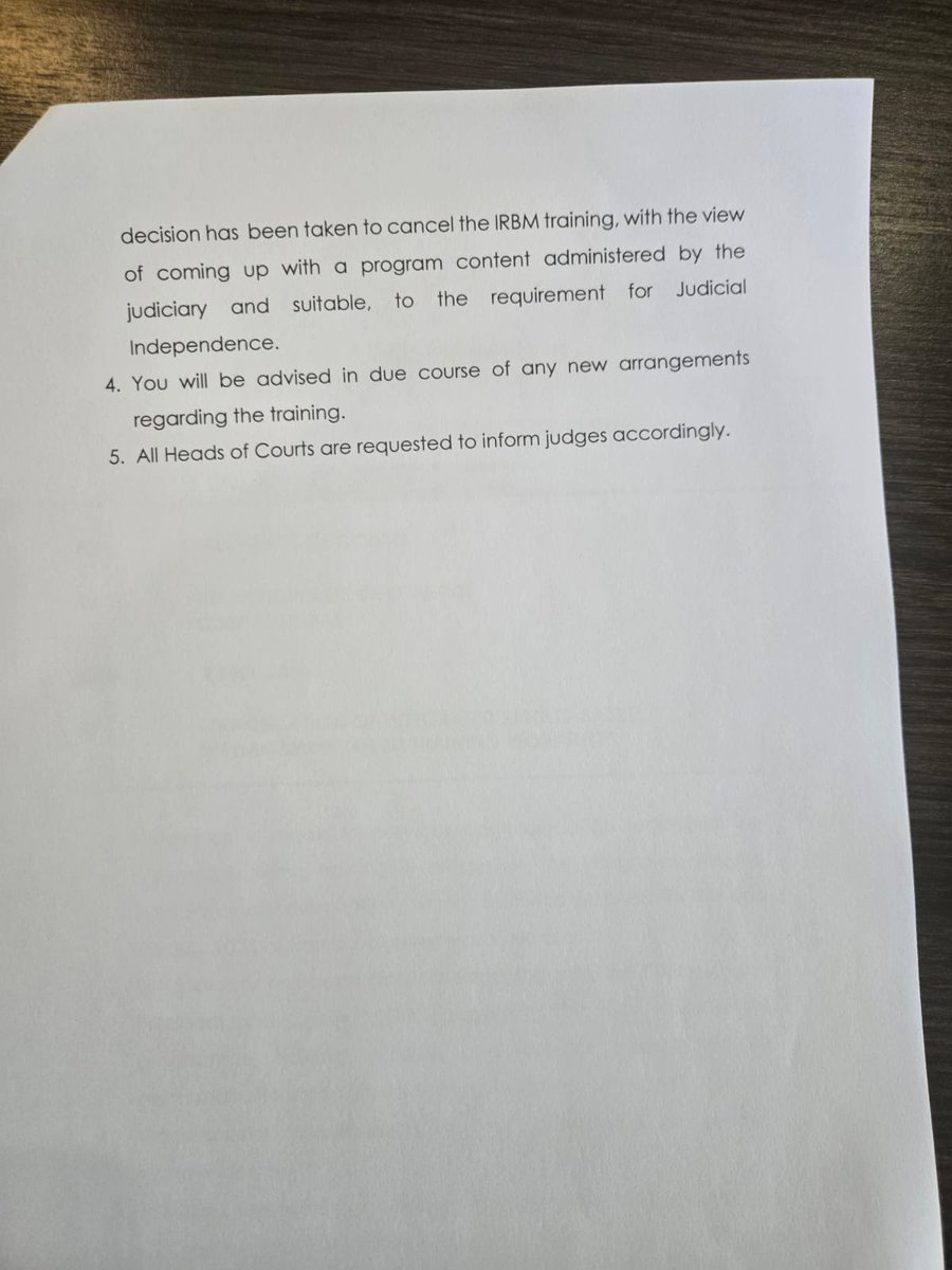 adv_fulcrum's tweet image. The authorities have done the right thing. Judges training cancelled. Bravo!