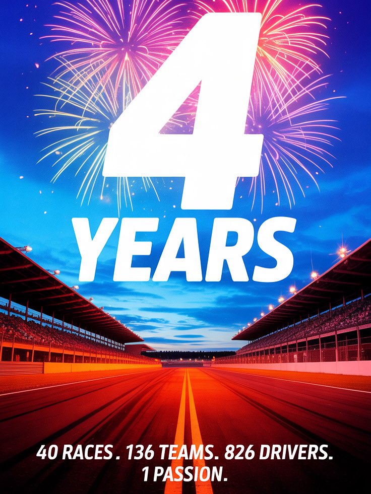 Happy birthday to VSCA! Four years ago to the day, on July 2nd, 2021 we started this journey. Thanks to all of our teams, drivers and fans for being along for the ride and making this a special community! #VSCA
