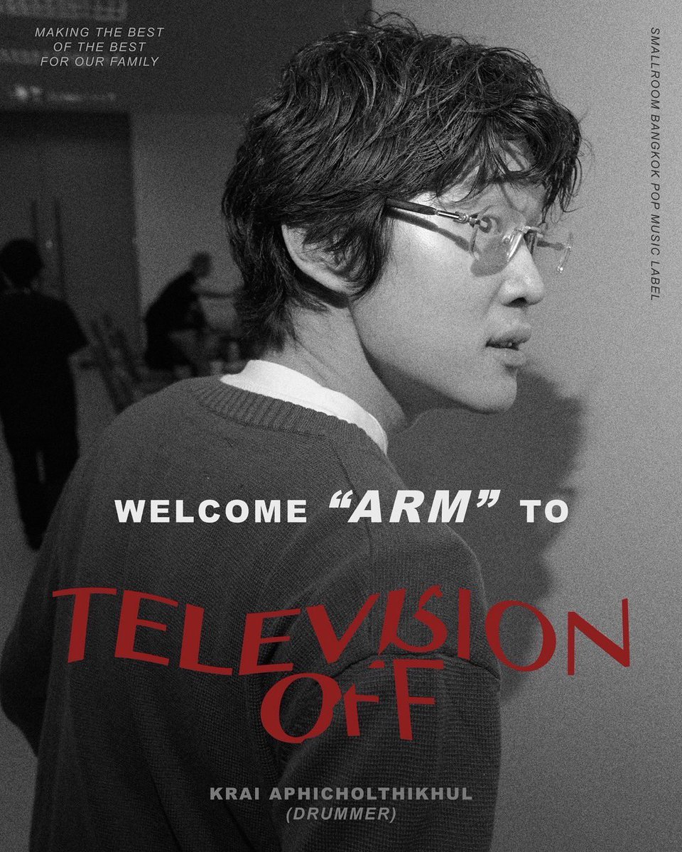 New character unlocked!!
Officialy welcome 'Arm' to Tv off.

#Televisionoff #smallroommusic