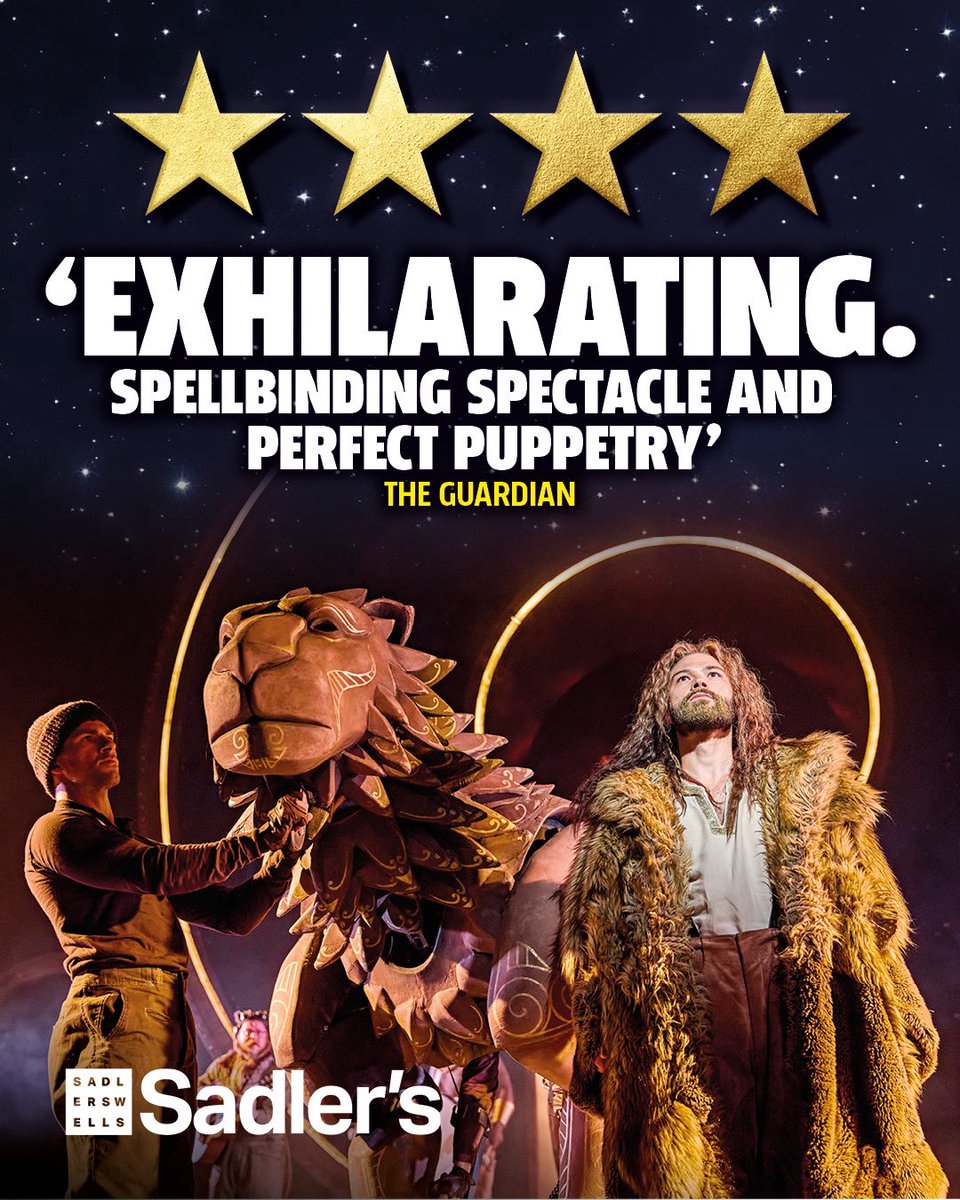 Book your summer holiday adventure to Narnia! 🦁✨ 

📍 <a href="/Sadlers_Wells/">Sadler's Wells</a> | 20 Aug - 7 Sep