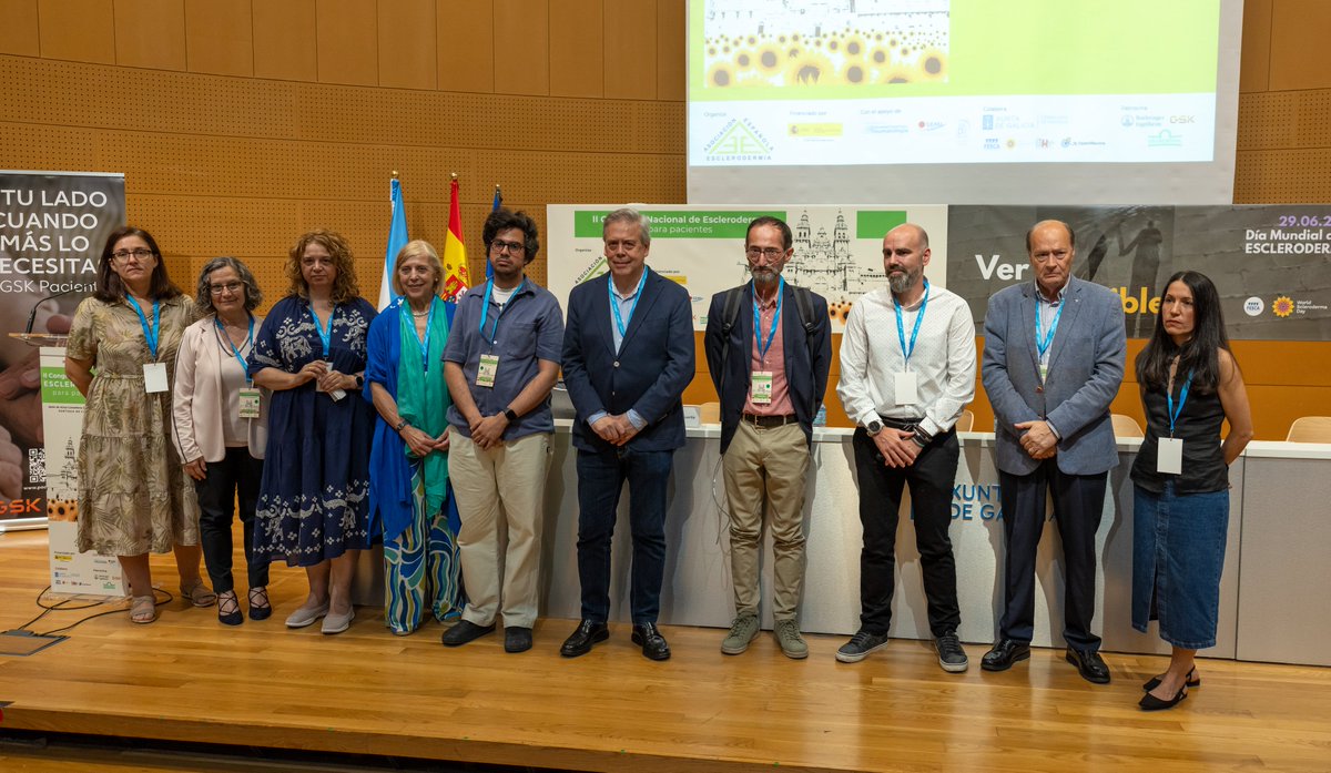 AEEsclerodermia's tweet photo. 🩺El II Congreso Nacional de Esclerodermia para Pacientes (28 de junio) nos dejó un sabor de esperanza: compañía, ciencia y avances en reumatología en torno a la #Esclerodermia.🌻

¡Gracias a cada médic@ que dedicó su tiempo para acompañarnos! #AEECongreso2025 #verloinvisible https://t.co/9sLLyXK77x