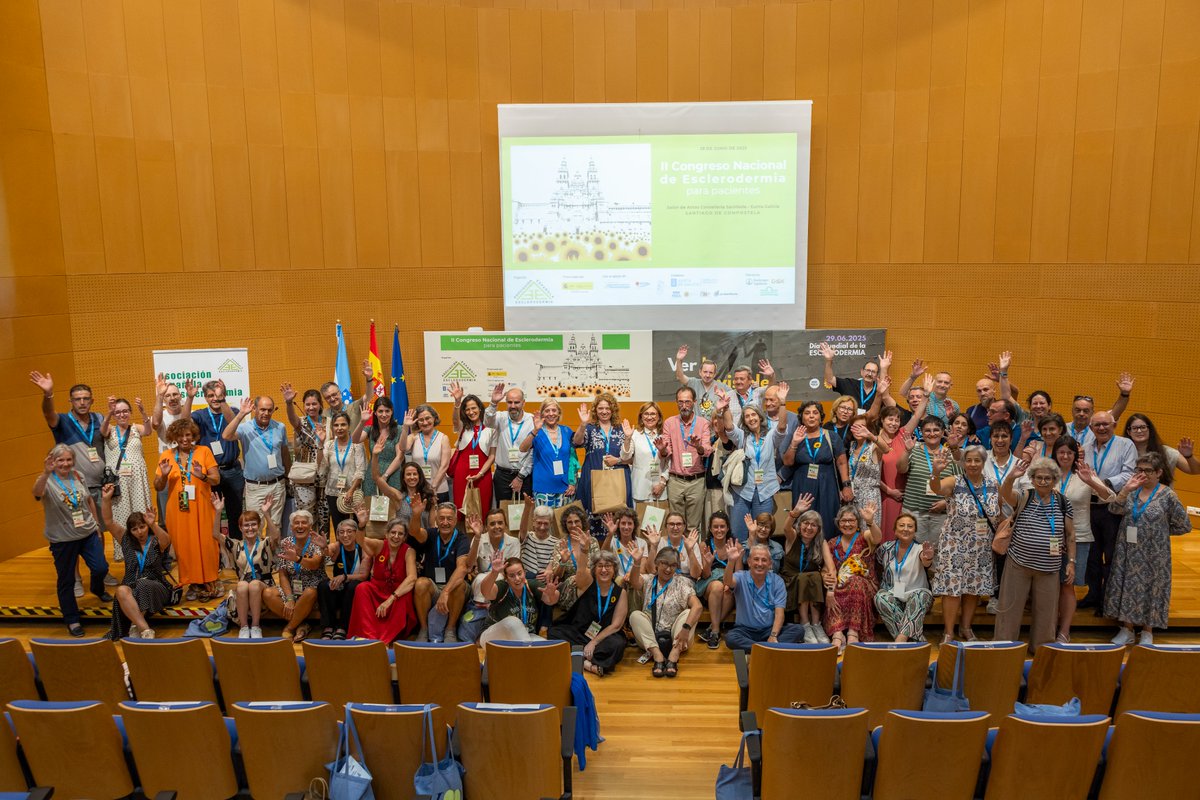 AEEsclerodermia's tweet photo. 🩺El II Congreso Nacional de Esclerodermia para Pacientes (28 de junio) nos dejó un sabor de esperanza: compañía, ciencia y avances en reumatología en torno a la #Esclerodermia.🌻

¡Gracias a cada médic@ que dedicó su tiempo para acompañarnos! #AEECongreso2025 #verloinvisible https://t.co/9sLLyXK77x
