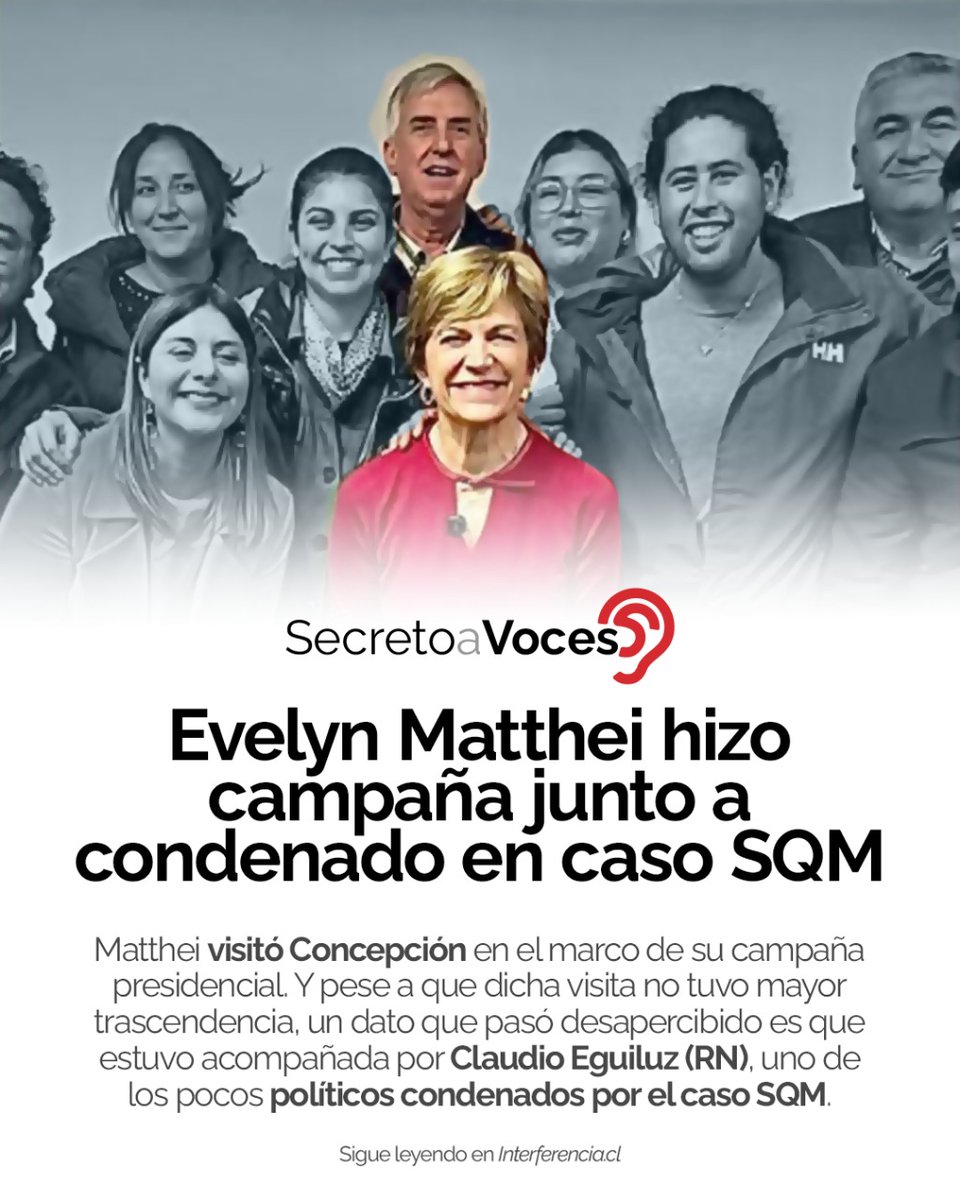 El pasado 13 de junio, Evelyn Matthei visitó Concepción en el marco de su campaña presidencial. Y pese a que dicha visita no tuvo mayor trascendencia a nivel nacional, un dato que pasó desapercibido es que estuvo acompañada por Claudio Eguiluz (RN), uno de los pocos políticos