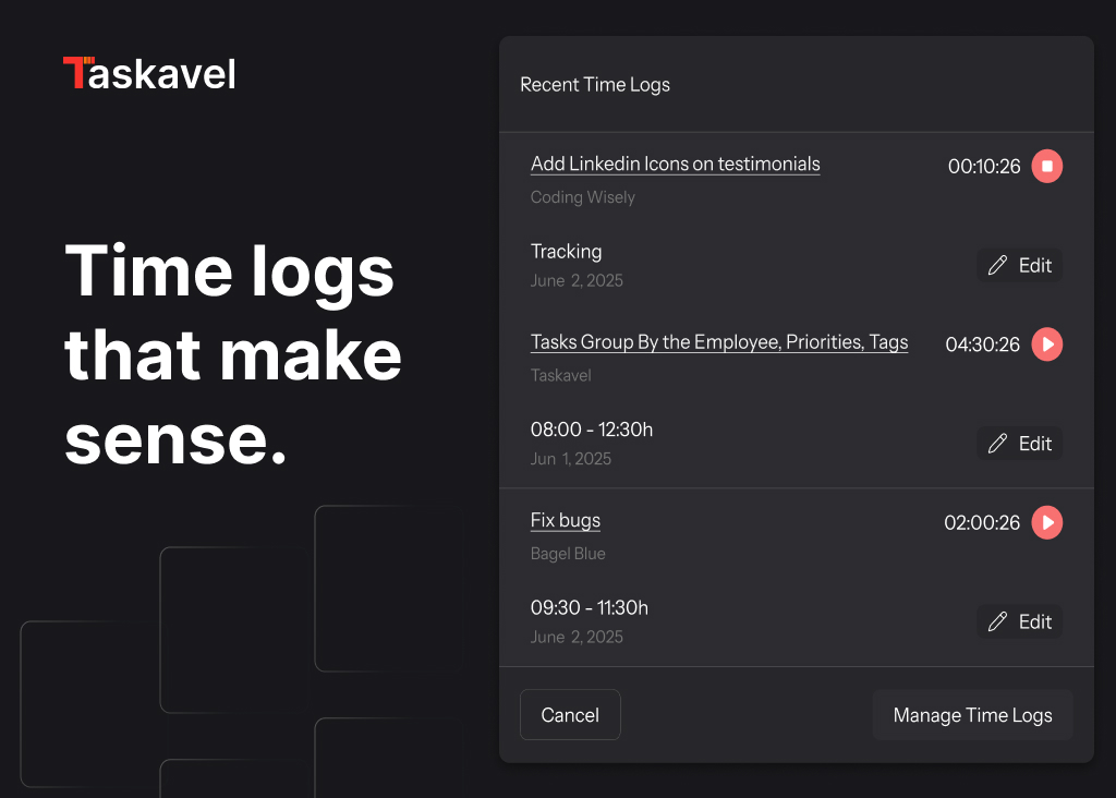 taskavel's tweet image. Do you aimlessly juggle tasks or intentionally pick work? 🤔

If your checklist items balloon into meetings, you&apos;re juggling too hard. 

Track time with the task, not around it. ⌛️

🔗 taskavel.com

#lazyPM #productivity