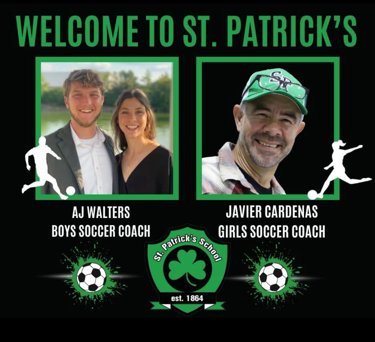 Saint Patrick has new soccer coaches.