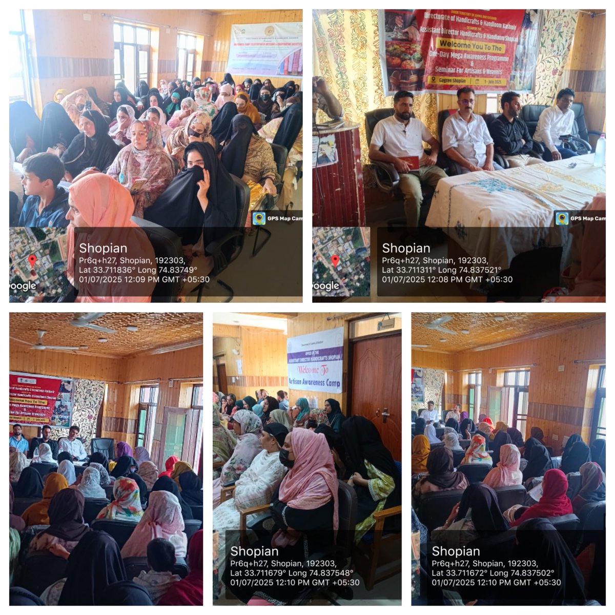 Informationspn's tweet photo. Seminar cum Awareness camp  organized by the Department of Handicrafts and Handlooms, Shopian at Gagren,

Experts from Craft Development Institute &amp; Department apprised the participants about GI,product branding &amp; department schemes
@diprjk @shishrgupta @dmshopian @ddnewsSrinagar https://t.co/PYqI06htAd