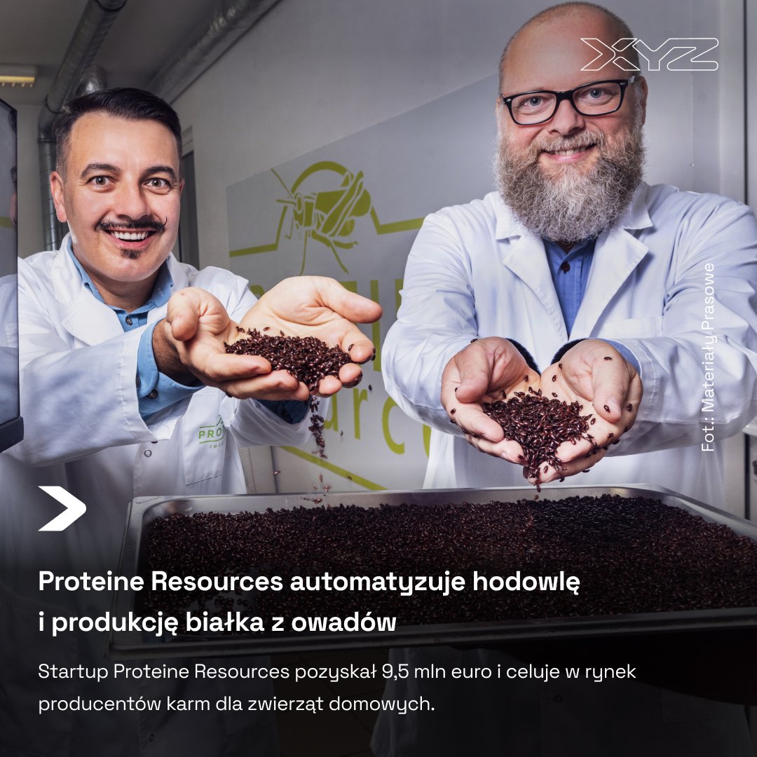 XYZ (@xyz_oficjalnie) on Twitter photo Startup pozyskał finansowanie z unijnego programu EIC Accelerator i planuje dalszy rozwój. Sprawdź, czy białko z owadów zmieni rynek karm premium: tinyurl.com/58jh7ywb 👈 Startup pozyskał finansowanie z unijnego programu EIC Accelerator i planuje dalszy rozwój. Sprawdź, czy białko z owadów zmieni rynek karm premium: tinyurl.com/58jh7ywb 👈