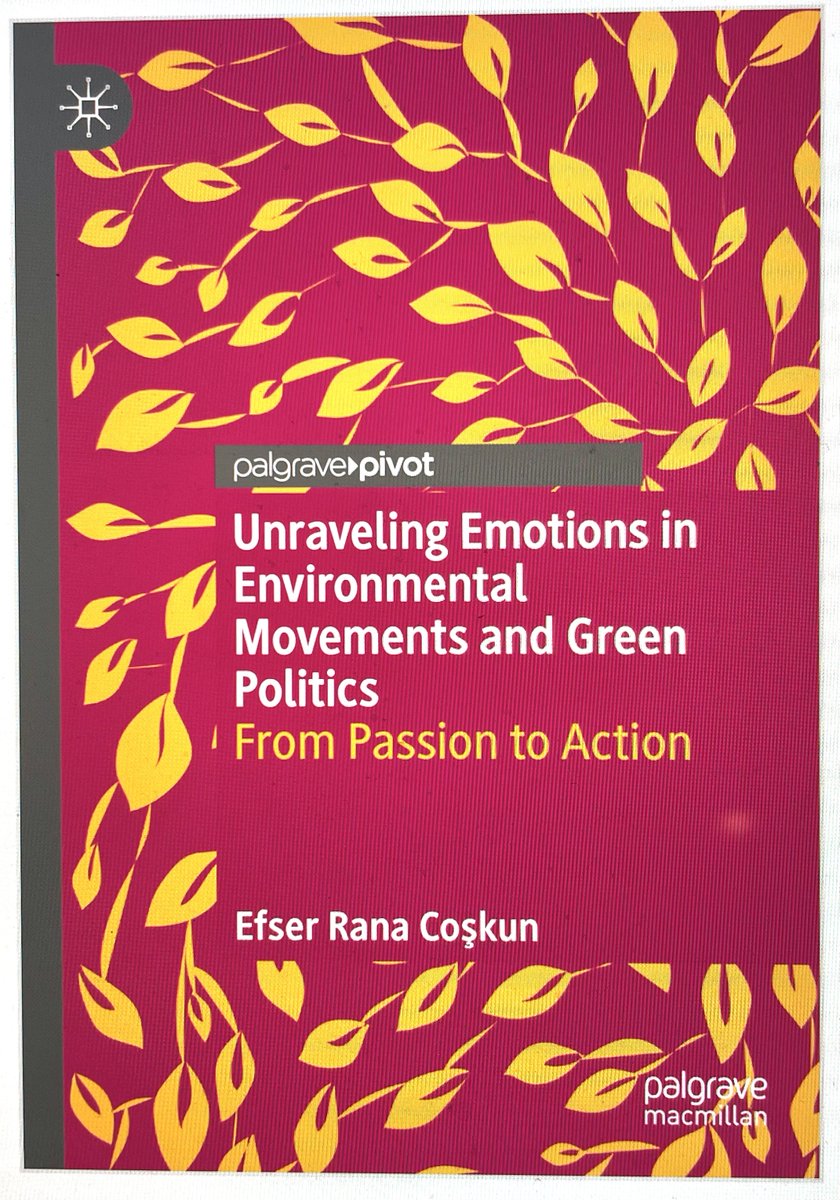 Efser Rana Coskun-Turkmen (@erana_coskun) on Twitter photo Big news📢 I'm thrilled to share that my book "Unraveling Emotions in Environmental Movements and Green Politics" will be published soon by <a href="/Palgrave/">Palgrave Macmillan</a> . Completing my first monograph marks a significant milestone in my academic journey. For a just and livable planet! Stay tuned! Big news📢 I'm thrilled to share that my book "Unraveling Emotions in Environmental Movements and Green Politics" will be published soon by <a href="/Palgrave/">Palgrave Macmillan</a> . Completing my first monograph marks a significant milestone in my academic journey. For a just and livable planet! Stay tuned!