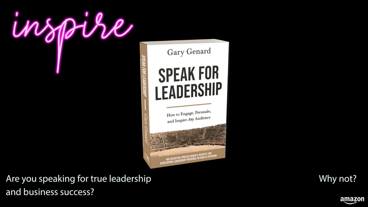 Are you speaking for true leadership and business success? — SPEAK FOR LEADERSHIP: AN EXECUTIVE SPEECH COACH'S SECRETS hubs.ly/Q03v7hL20 #leadership #entrepreneurship #finance #global #fintech #privateequity #venturecapital #CEO #publicspeaking #management #sales #keynotes