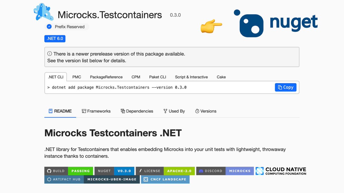 🎉 Hey, microcks-testcontainers-dotnet v0.3.0 is out!

Now with full feature parity with other languages, details here: buff.ly/5AilJRD

✅ Auto-generated release notes
✅ Signed artifacts &amp; SBOMs
✅ NuGet package with embedded SBOMs: buff.ly/g89eyFb