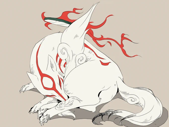 今日は過去絵で失礼します #大神筆しらべ一本勝負