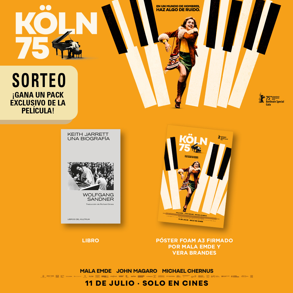 CineNuevaTribuna (@cinenuevatribu) on Twitter photo Sorteamos un pack de regalos de KÖLN 75 que incluye un libro de Jazz: la biografía de Keith Jarrett + Póster FOAM firmados por Mala Emde y Vera Brandes. Seguir nuestra cuenta y la de <a href="/SelectaVision/">SelectaVisión</a>. Plazo límite de participación: 11 de julio. ¡Suerte!. Sorteamos un pack de regalos de KÖLN 75 que incluye un libro de Jazz: la biografía de Keith Jarrett + Póster FOAM firmados por Mala Emde y Vera Brandes. Seguir nuestra cuenta y la de <a href="/SelectaVision/">SelectaVisión</a>. Plazo límite de participación: 11 de julio. ¡Suerte!.