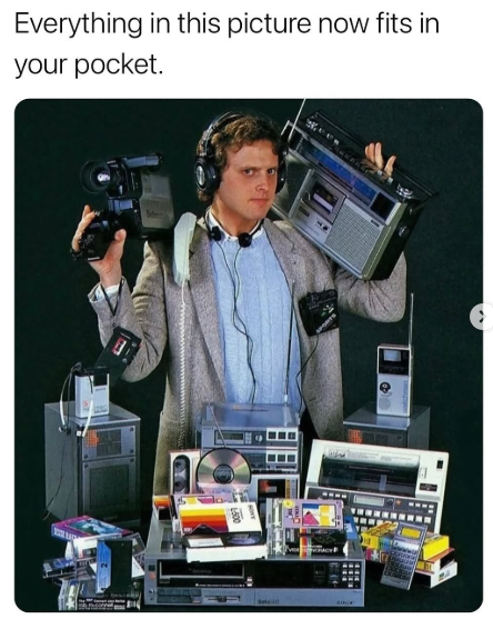 They making bigger pockets now? Because that boombox ain’t fitting in my pocket! 😅