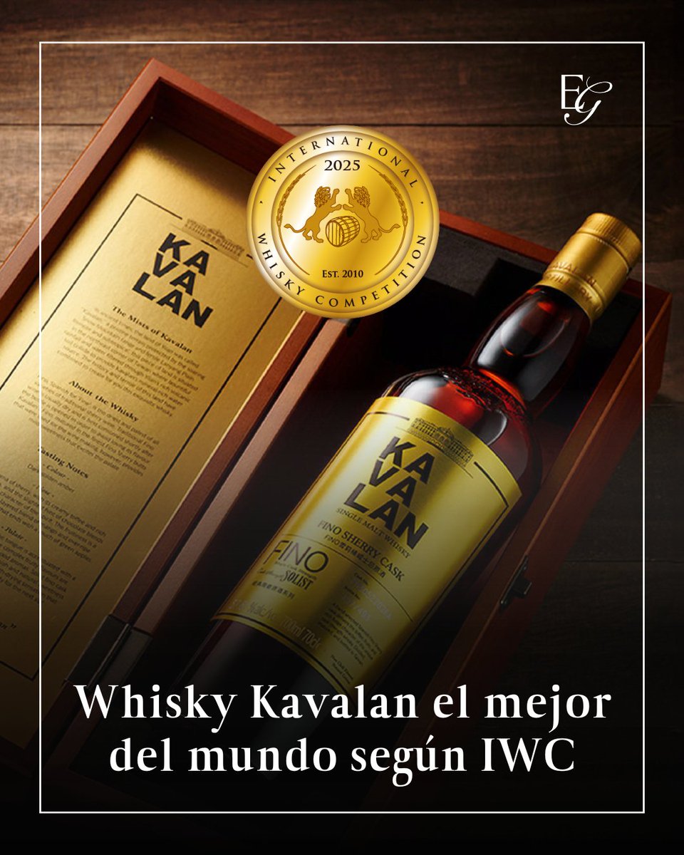 Kavalan arrasa en la #IWC2025:

🥇 Mejor Whisky del Año
🏆 Mejor Destilería
👨‍🔬 Mejor Maestro Destilador

Desde Taiwán al podio global con su Solist Fino Sherry. Un triplete que ya es historia. 🥃
excelenciasgourmet.com/es/noticias-go…