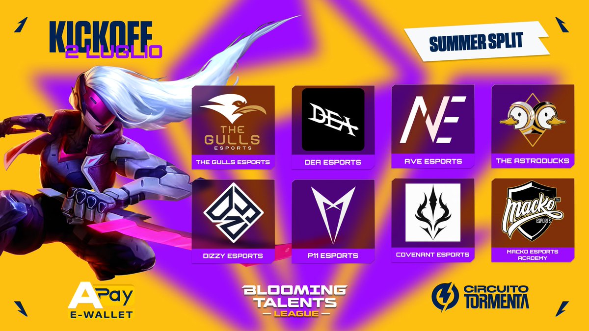 🟣 BTL LOL | SUMMER SPLIT

Finalmente riparte la Blooming Talents League: il terzo Split del 2025 inizia oggi, 6 i team confermati e 2 le new entry dal Tormenta Open 🔥

Chi vincerà il Summer Split? Ma soprattutto chi si guadagnerà un posto per provare l'aggancio in LIT per il