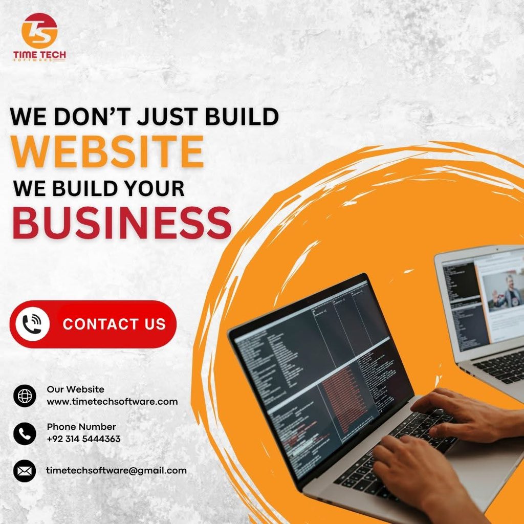 TimeTecSoftware's tweet image. 🚀 𝗘𝘅𝗰𝗶𝘁𝗲𝗱 𝘁𝗼 𝗴𝗿𝗼𝘄 𝘆𝗼𝘂𝗿 𝗯𝘂𝘀𝗶𝗻𝗲𝘀𝘀?
At 𝗧𝗶𝗺𝗲 𝗧𝗲𝗰𝗵, we don’t just build websites—we build your success!
💻 𝗖𝗼𝗻𝘁𝗮𝗰𝘁 𝘂𝘀 𝘁𝗼𝗱𝗮𝘆:
📞 +92 314 5444363
🌐 timetechsoftware.com
✉️ timetechsoftware@gmail.com
#WebDevelopment #BusinessGrowth