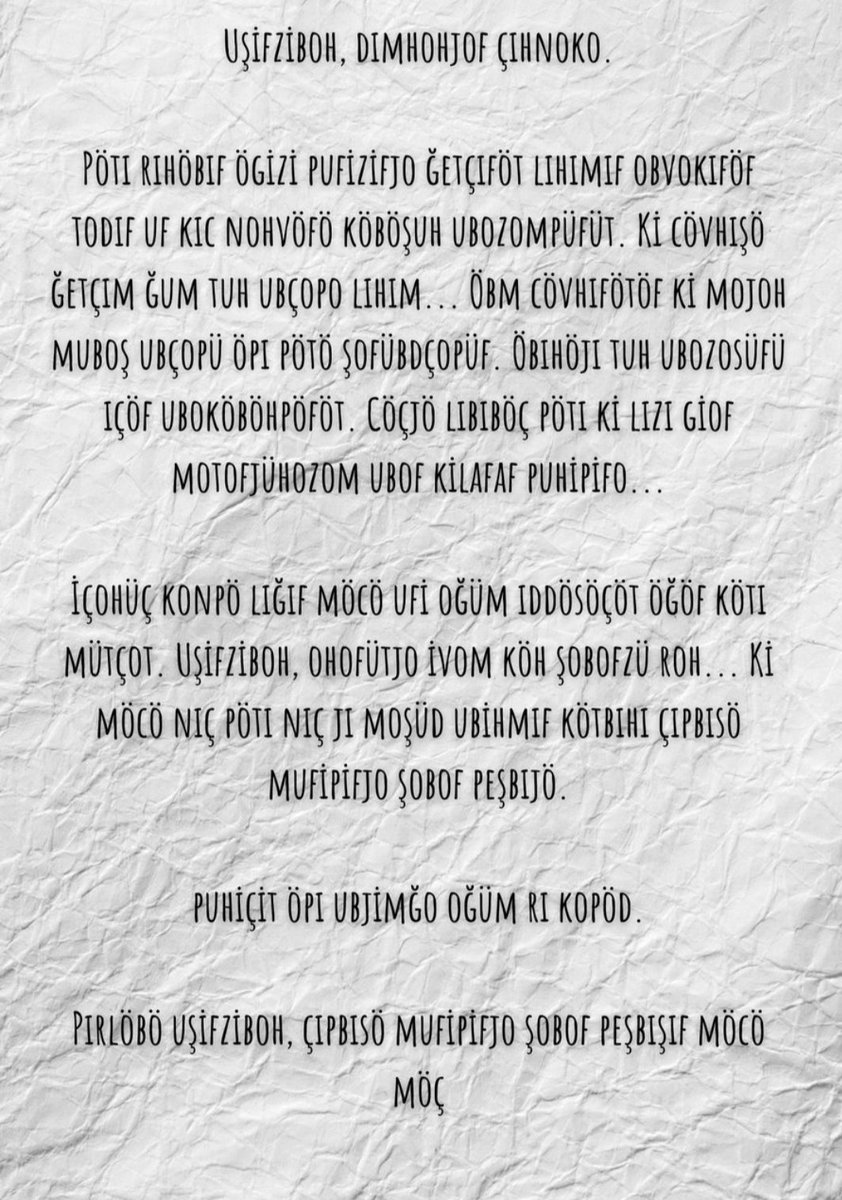 melekkozeli's tweet photo. Bu harflerden anlamlı bir paragraf çıkarmamız mi gerek acaba? Başka bir şey de olabilir #xogo // @wattpadbaharak https://t.co/HWS0uiyF43