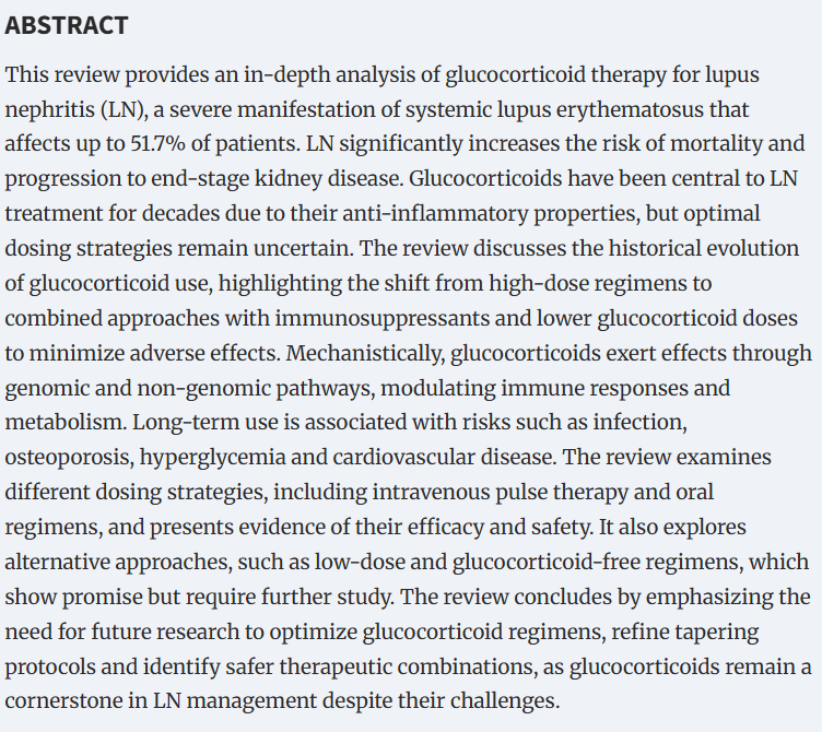 NDTsocial's tweet photo. Optimal glucocorticoid therapy in lupus nephritis

🆓https://t.co/e6SjmOspf4 https://t.co/2sFMAXBUXS