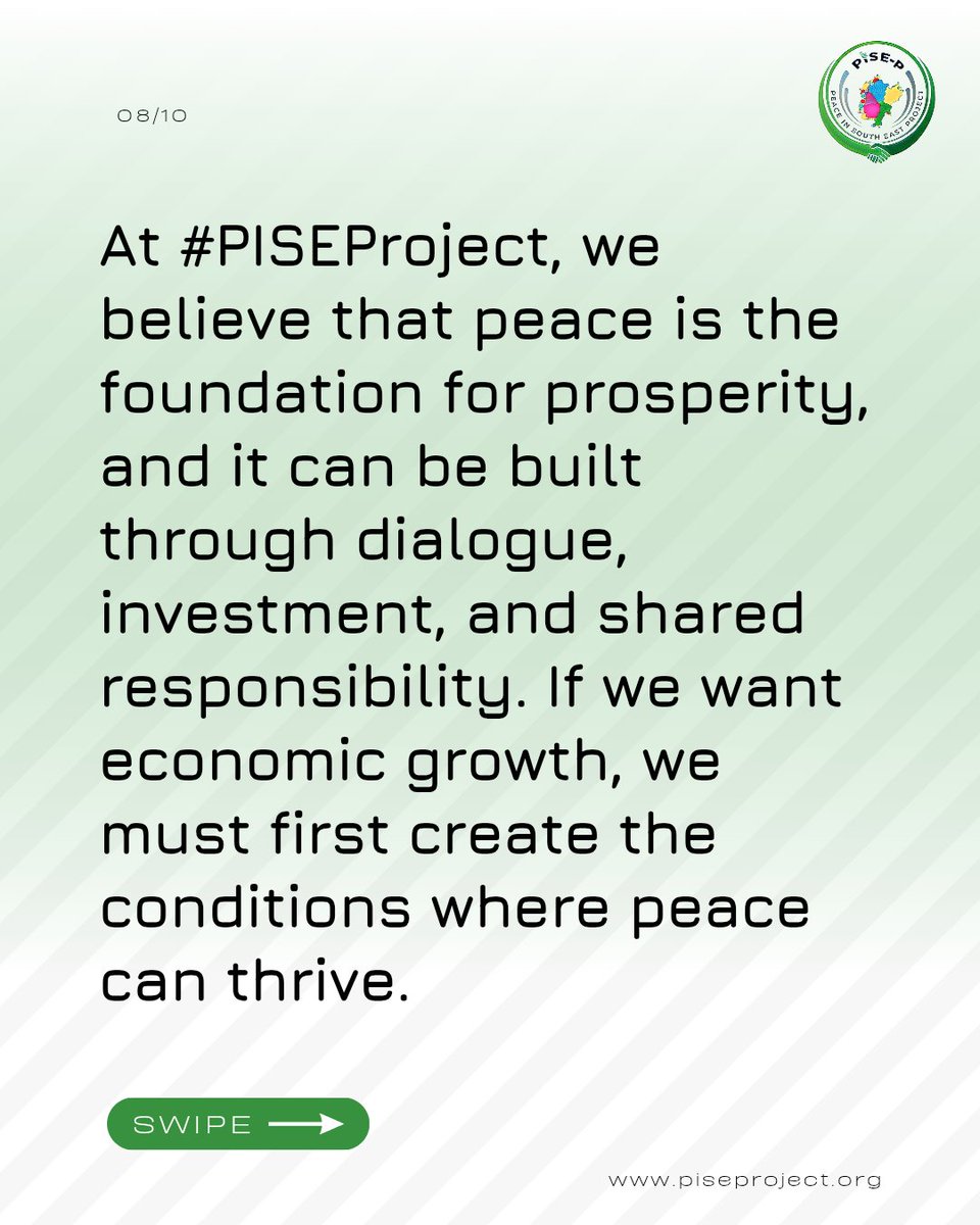 PiseProject's tweet photo. As we work toward peace, it’s crucial to understand the scale of what’s at stake. @PISEProject is committed to restoring hope and stability through non-kinetic solutions that empower communities. Swipe to see the numbers and what we stand to gain by embracing peace.
 #PISEProject https://t.co/PB096YNJF9