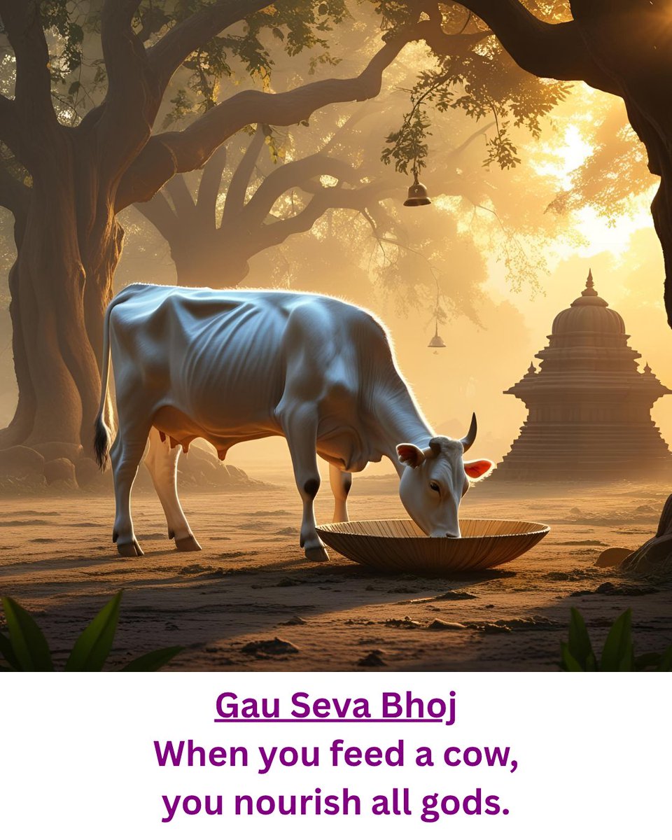 dharam_karm's tweet photo. She asks for nothing, but blesses everything.
Gau Seva Bhoj is a sacred offering feeding cows for peace, purity &amp; protection.
Served in trusted gaushalas.
Book now at https://t.co/oBD2PF6Av4
#GauSevaBhoj #DharamKarm #FeedTheDivine #CowSeva #PureKarma #GaushalaSeva #VedicWisdom https://t.co/TXaA9C1hJI