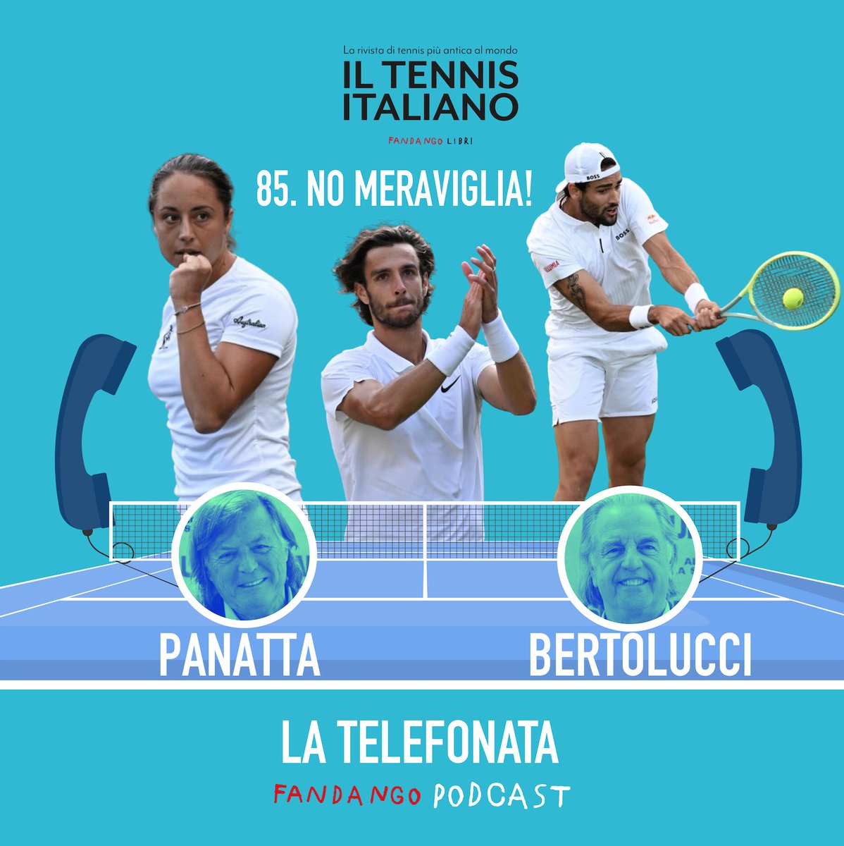 🎾 Adriano Panatta e Paolo Bertolucci commentano il primo turno del torneo di Wimbledon. open.spotify.com/episode/6oW4Kw… #latelefonata #podcast