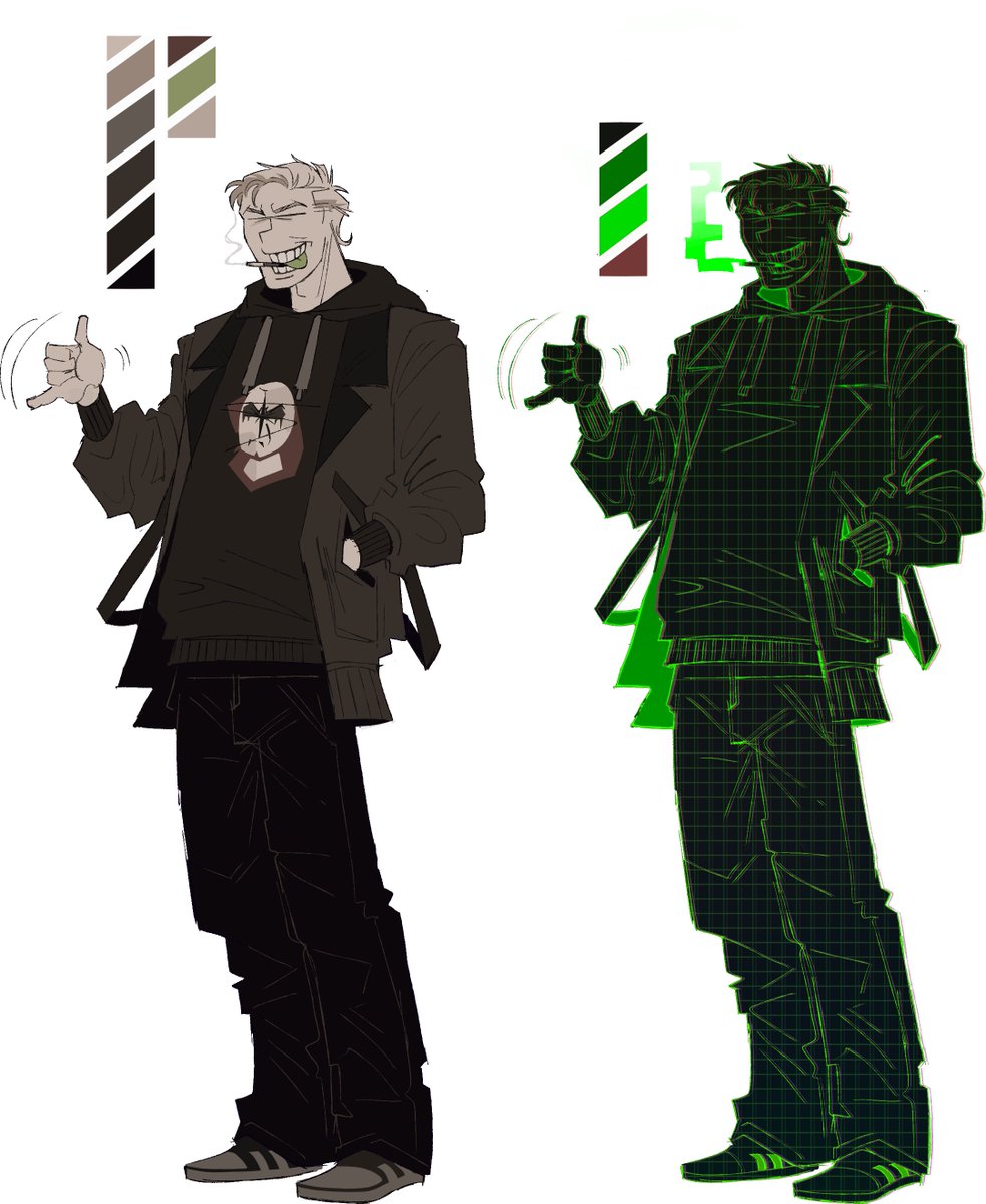 LaeRFoxHaha's tweet image. refs for a future comics (maybe)
#madnesscombat #hackerman